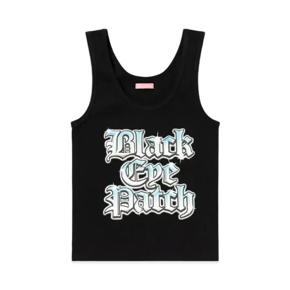 Blackeyepatch Blackletter Airbrush Tank "Black"