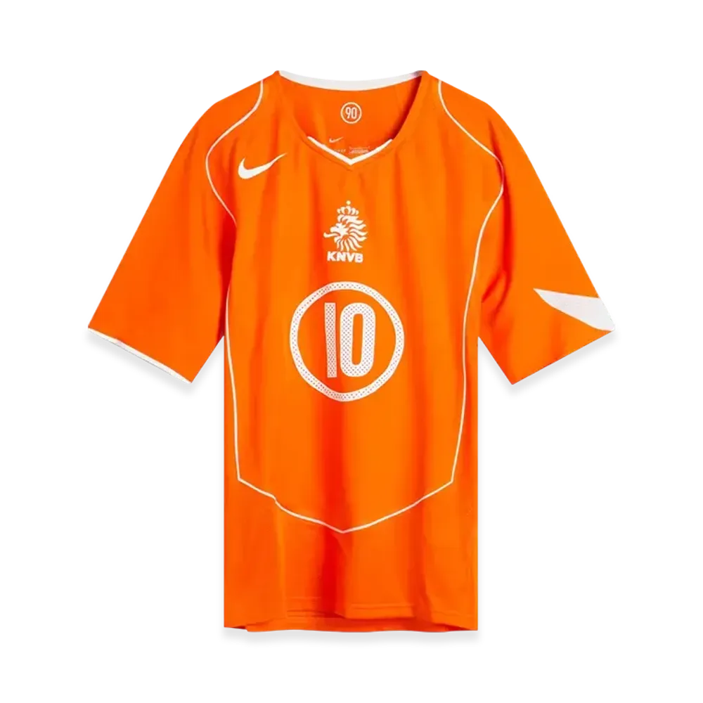 Nike Netherlands 2004 Total 90 Reissue Men's Nike Soccer Replica Uniform "Orange"