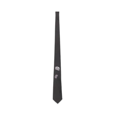 Yohji Yamamoto POUR HOMME Floral Pattern JQ Derby Tie B "Grey"