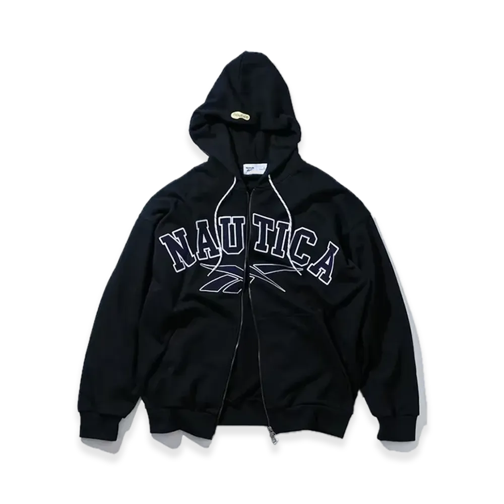 Reebok x NAUTICA Arc Logo Heavyweight Zip Hoodie "Black"