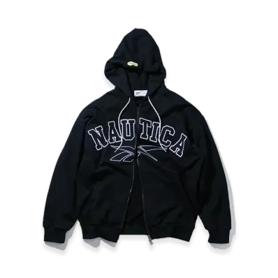 Reebok x NAUTICA Arc Logo Heavyweight Zip Hoodie "Black"