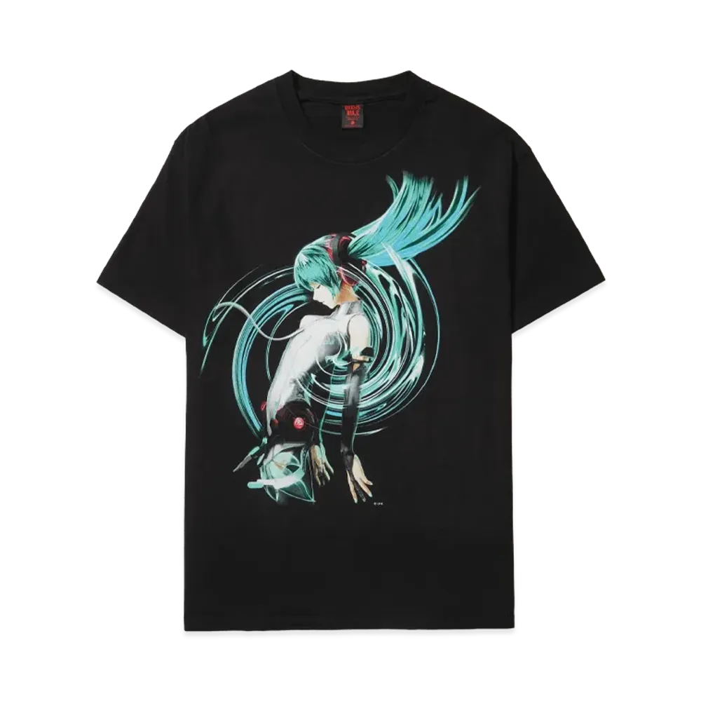 Geeks Rule x Hatsune Muku 15 Silkscreen Printing T Shirt "Black"