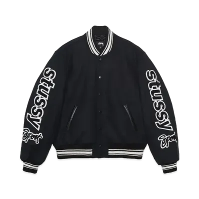 Stussy Varsity Jacket Competiton "Black"