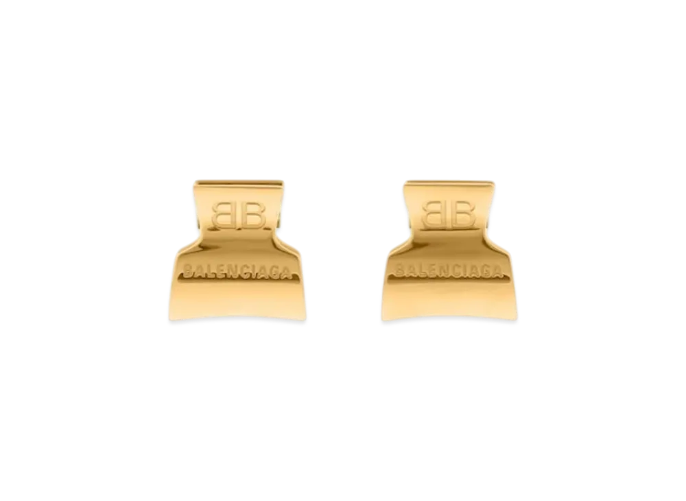 BALENCIAGA Pretty Mini Hair Grip Set "Gold"