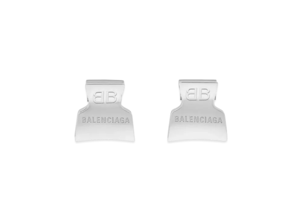 BALENCIAGA Pretty Mini Hair Grip Set "Silver"