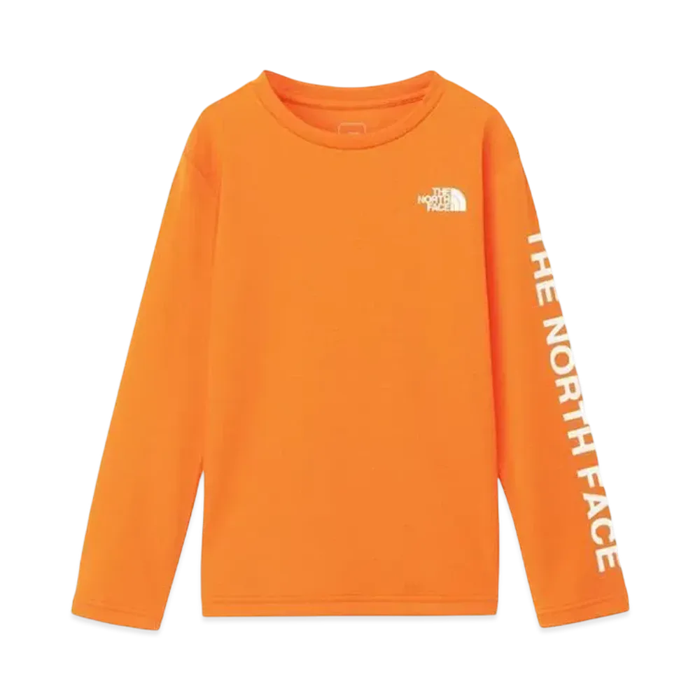 The North Face Kids Long Sleeve TNF B Free Tee "Russet Orange"