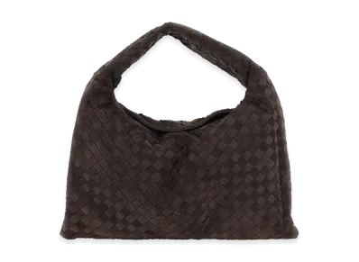 Bottega Veneta Women's Suede Small Hop Handbag "Dark Brown"