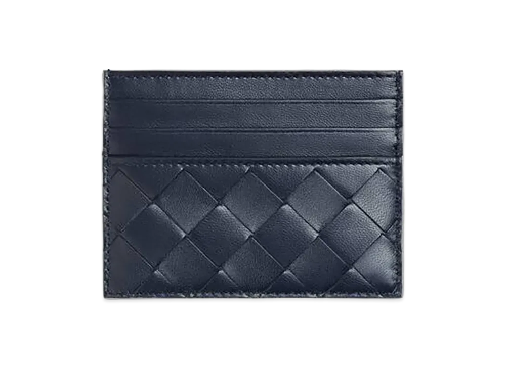 Bottega Veneta Intrecciato Credit Card Case "Sterling/Space"