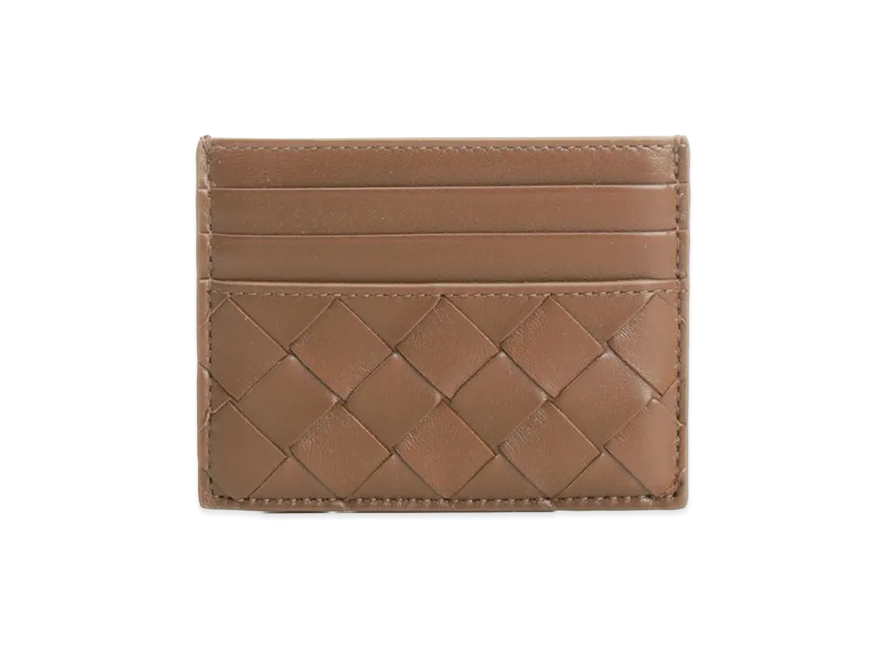 Bottega Veneta Women's Intrecciato Credit Card Holder "Brown"