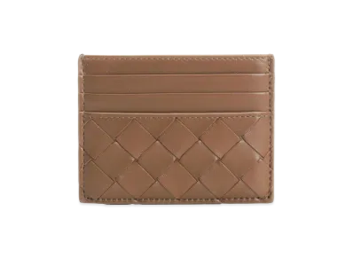 Bottega Veneta Women's Intrecciato Credit Card Holder "Brown"