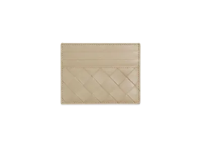 Bottega Veneta Intrecciato Credit Card Case "Ecru/Glacier"