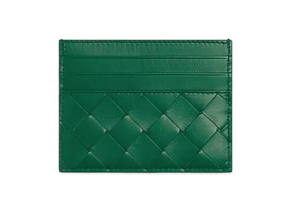 Bottega Veneta Intrecciato Credit Card Case "Jungle"