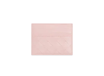 Bottega Veneta Intrecciato Credit Card Case "Rose"