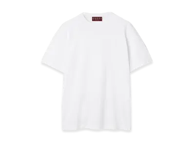 GUCCI Logo Embroidery T-Shirt "White"