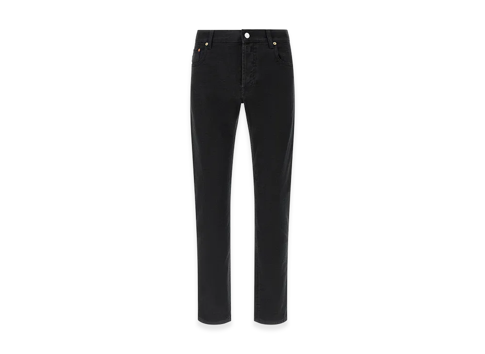 GUCCI GG Jacquard Denim Jeans "Black"