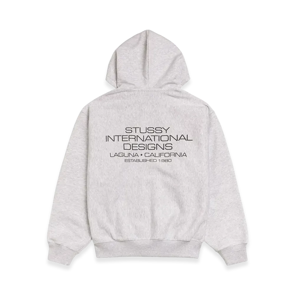 Stussy International Designs Zip Hoodie "Ash Heather"