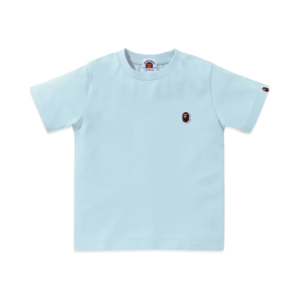 A BATHING APE Ape Head One Point Tee "Sax"