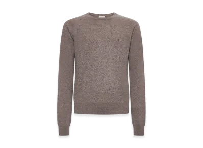 Saint Laurent Logo Embroidery Sweater "Beige"