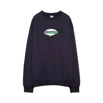 SOUND SHOP balansa Green Comic Sound Sweatshirt "NAVY"