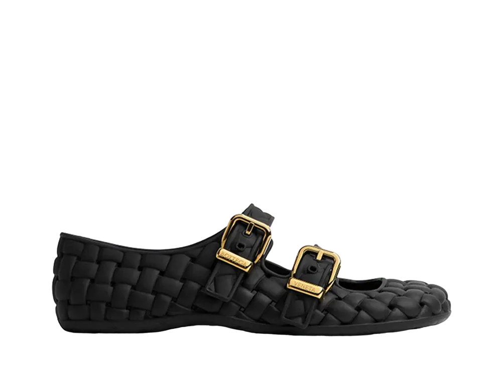 Bottega Veneta Women's Amy Mary-Jane Ballerina "Black"