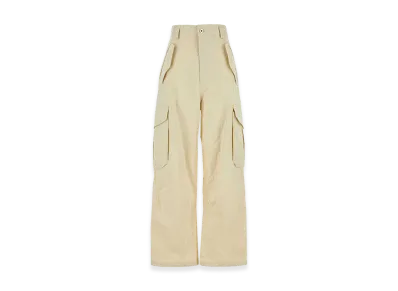 Bottega Veneta Women's Sand Cotton Blend Cargo Pant "Beige"