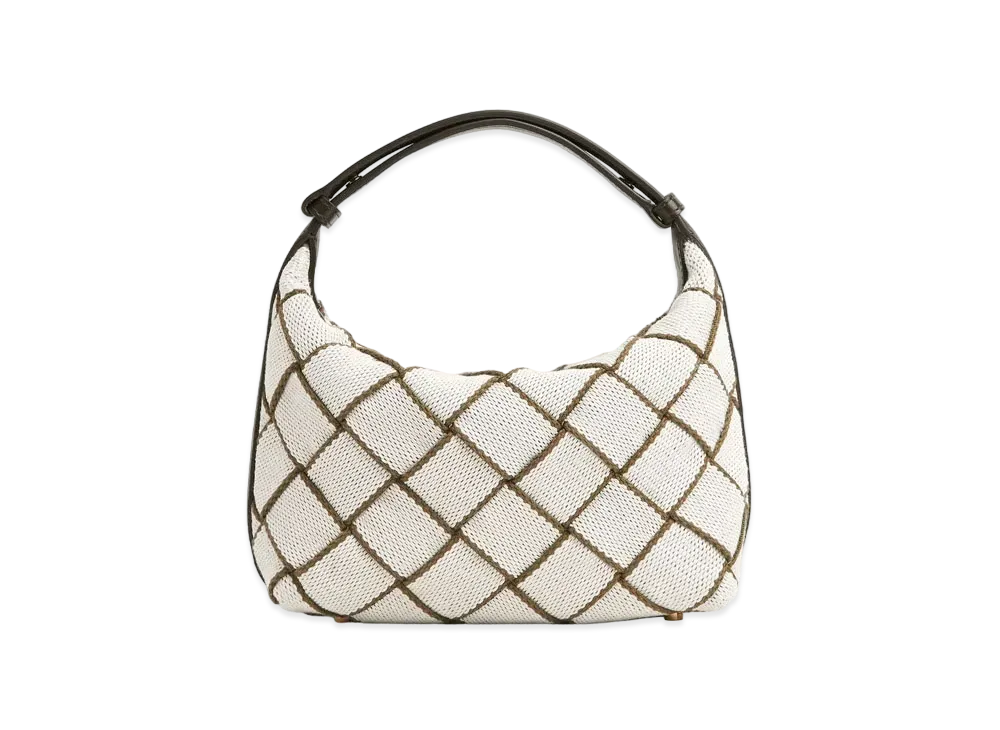 Bottega Veneta Mini Wallace "Khaki/Natural"