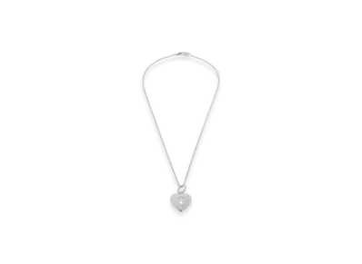 BALENCIAGA Amour Heart Necklace "Silver"