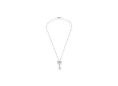 BALENCIAGA Amour Key Necklace "Silver"