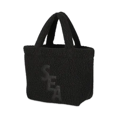 WIND AND SEA Polartec Thermal Boa Fleece Mini Tote "Black"