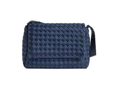 Bottega Veneta Large Cobble Messenger "Abyss/Indigo"