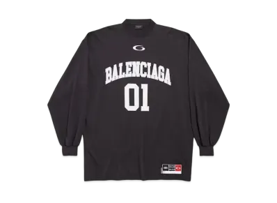 BALENCIAGA Men's Basketball Series Long Sleeve T-Shirt Large Fit "Black"