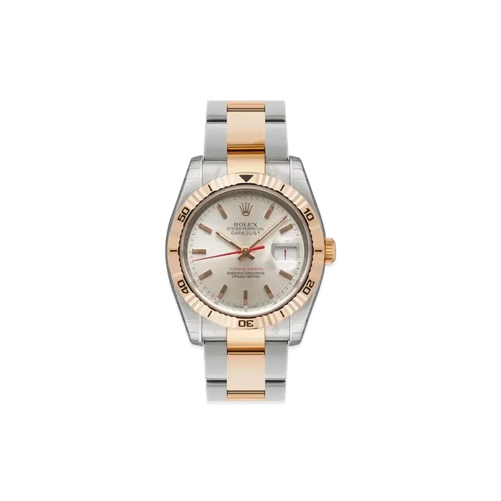 ROLEX Datejust Turn-O-Graph "Silver/Stainless Steel/Everose Gold"