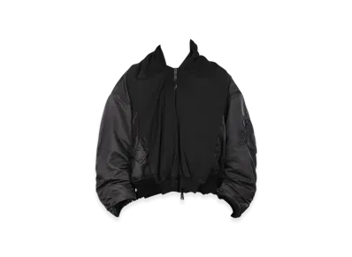 BALENCIAGA Hoodie Bomber Jacket "Black"