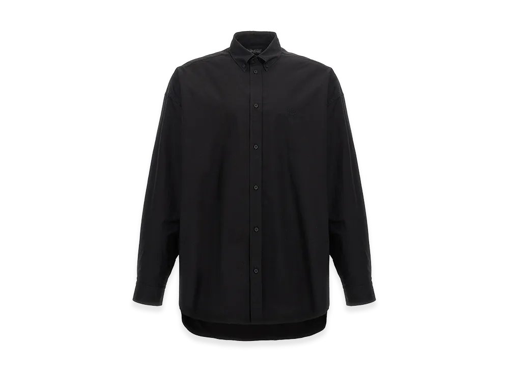 BALENCIAGA Logo Embroidery Shirt "Black"