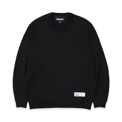 NEIGHBORHOOD Plain Crewneck Sweater "Black"