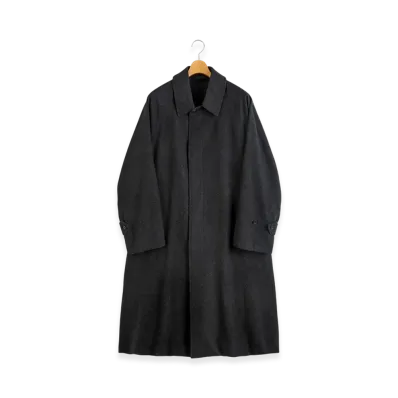 COMOLI Cashmere Bal Collar Coat "Charcoal"