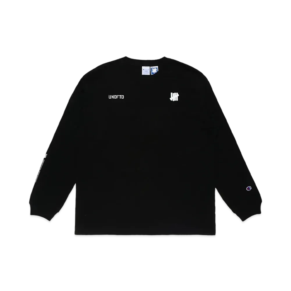 UNDEFEATED CHAMPION HEAVY WEIGHT L/S TEE - C8-U416 "Black"