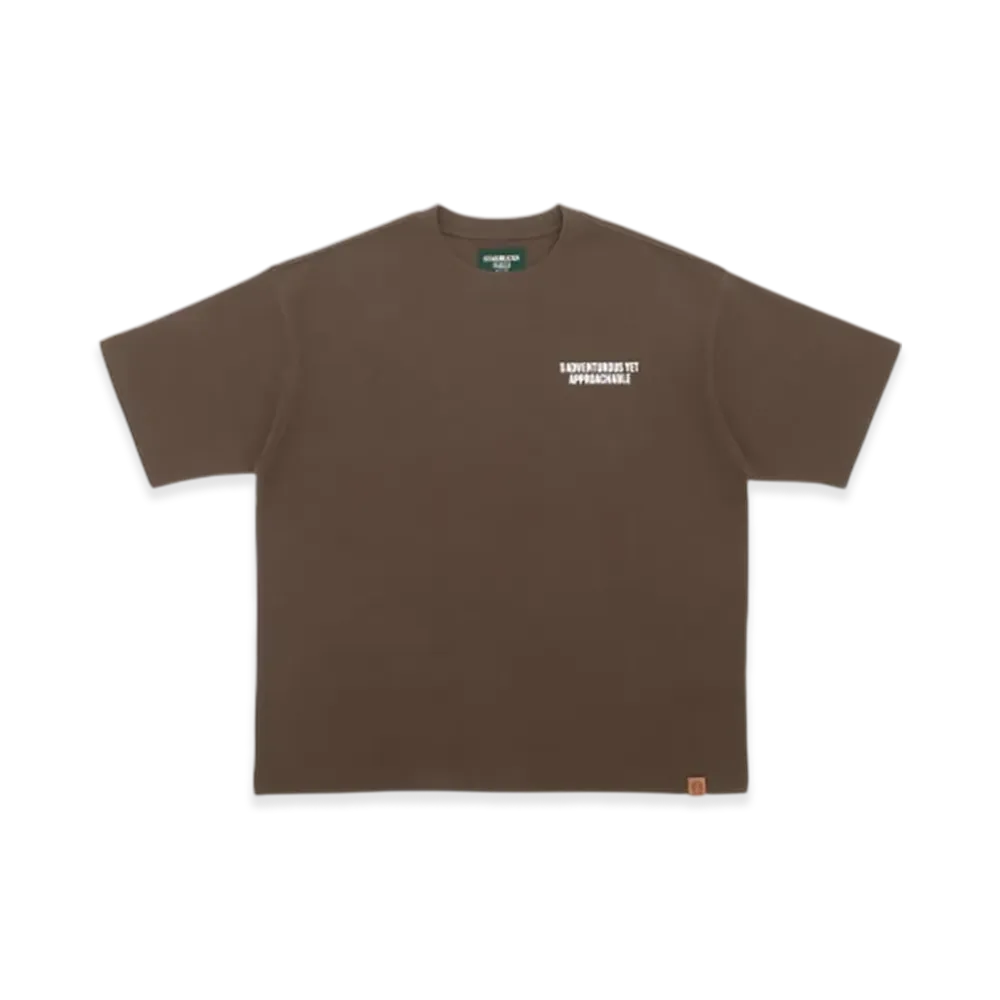 STARBUCKS STAND by BEAMS Animal Print T-shirt Elephant "Brown"