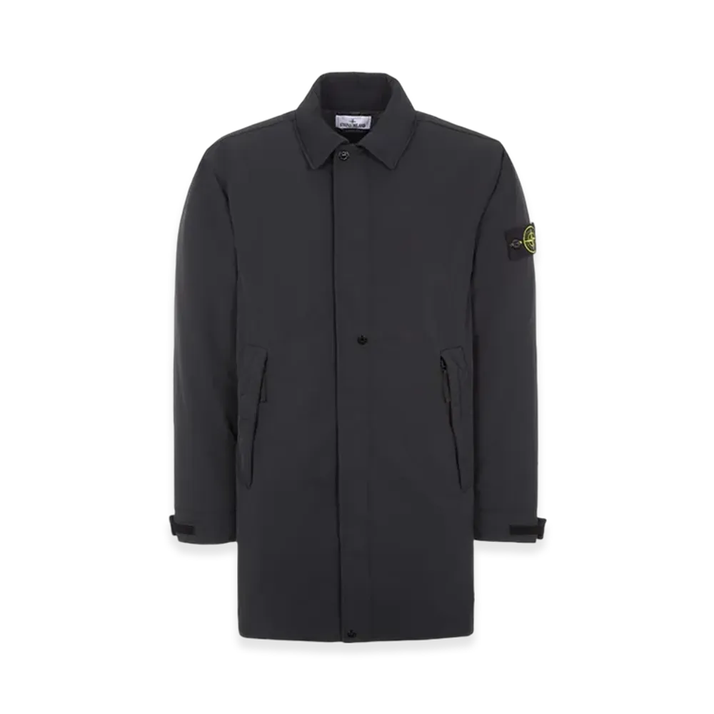 Stone Island 70726 Micro Twill with Primaloft P.U.R.E Insulation Technology Trench Coat - 23FW "Black"