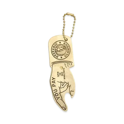HYSTERIC GLAMOUR You Pay Keychain "Gold"