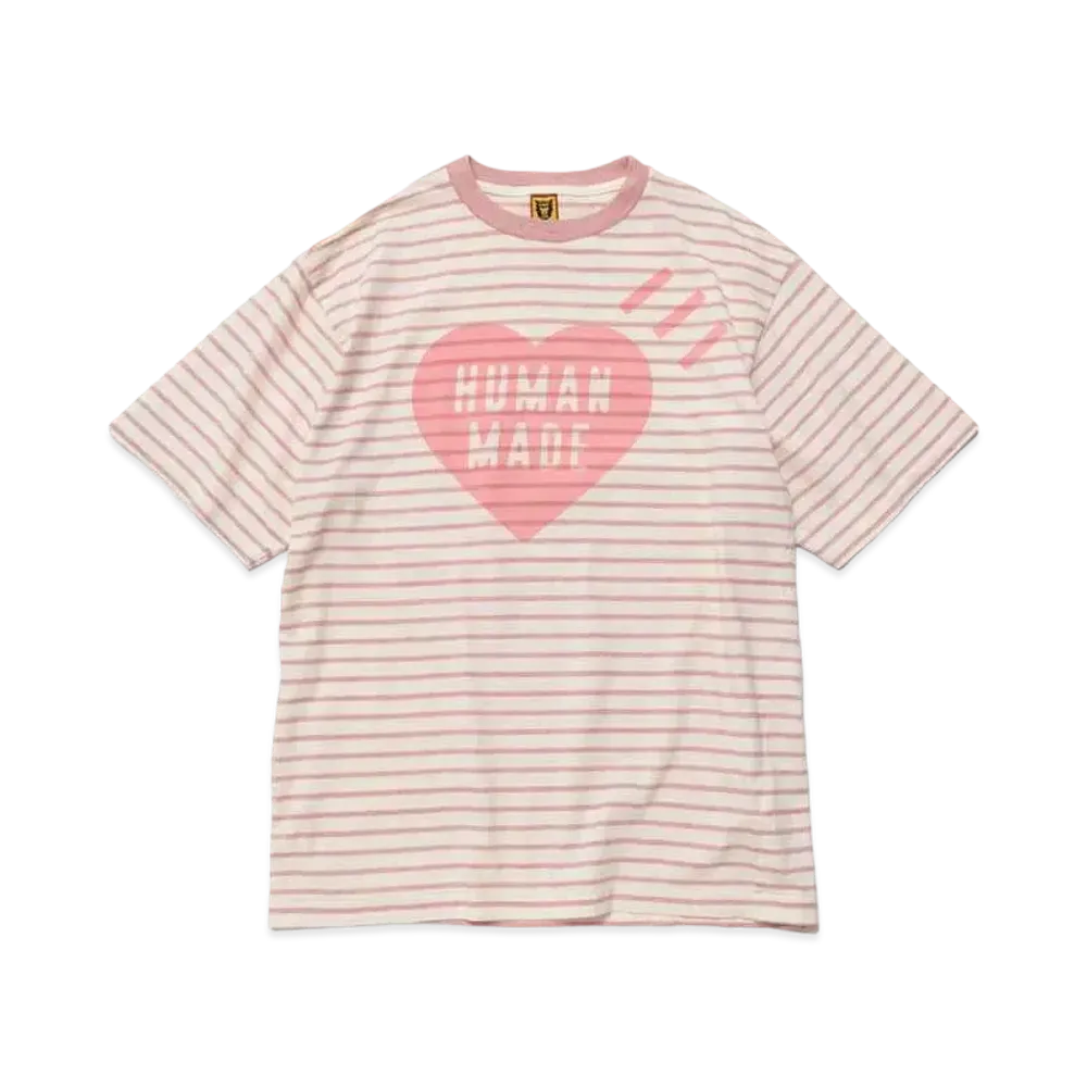 HUMAN MADE BORDER T-SHIRT "Pink"