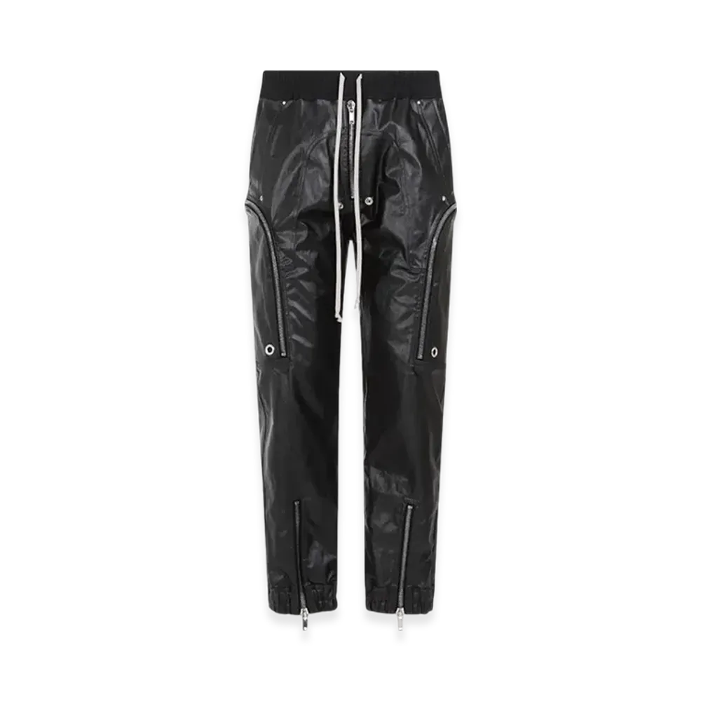 Rick Owens Bauhaus Spalmato Cargo Denim Jeans "Black"