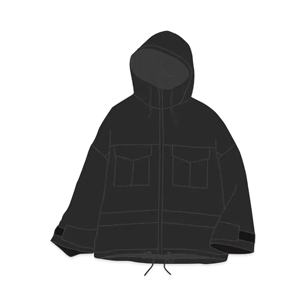 Uniqlo White Mountaineering Hybrid Down Oversize Parka Women "Black"