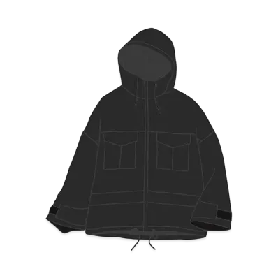 Uniqlo White Mountaineering Hybrid Down Oversize Parka Women "Black"