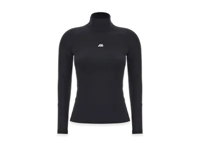 BALENCIAGA Women's Activewear Turtleneck Top "Black"