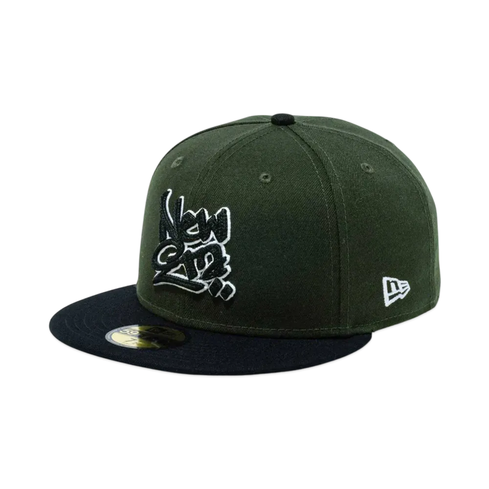 NEW ERA 59Fifty New Era Script Logo "Green/Black"