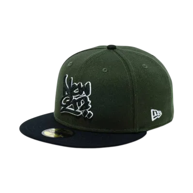 NEW ERA 59Fifty New Era Script Logo "Green/Black"