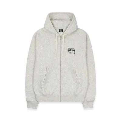 Stussy Stock Seoul Zip Hood 2022 "Ash Heather"