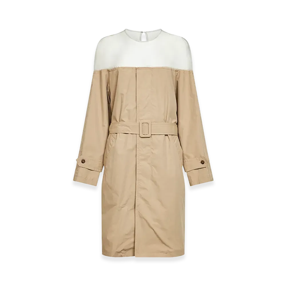 MM6 Maison Margiela Women's Dresses "Beige/White"
