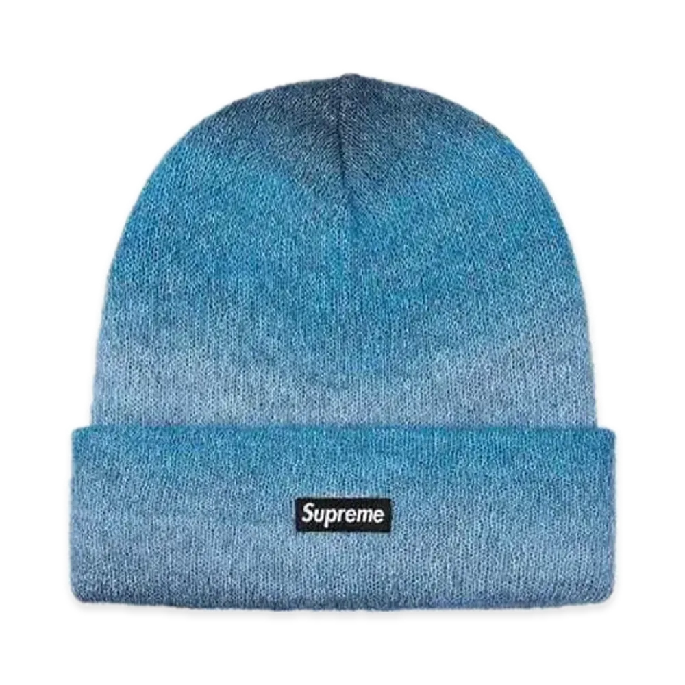 Supreme Mohair Beanie "Mixed Blue" (19FW)